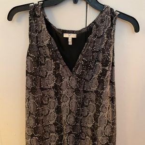 Joie snakeskin print tank